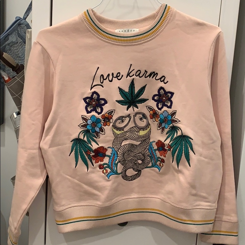 Sandro Paris “Love Karma” sweater, S.
